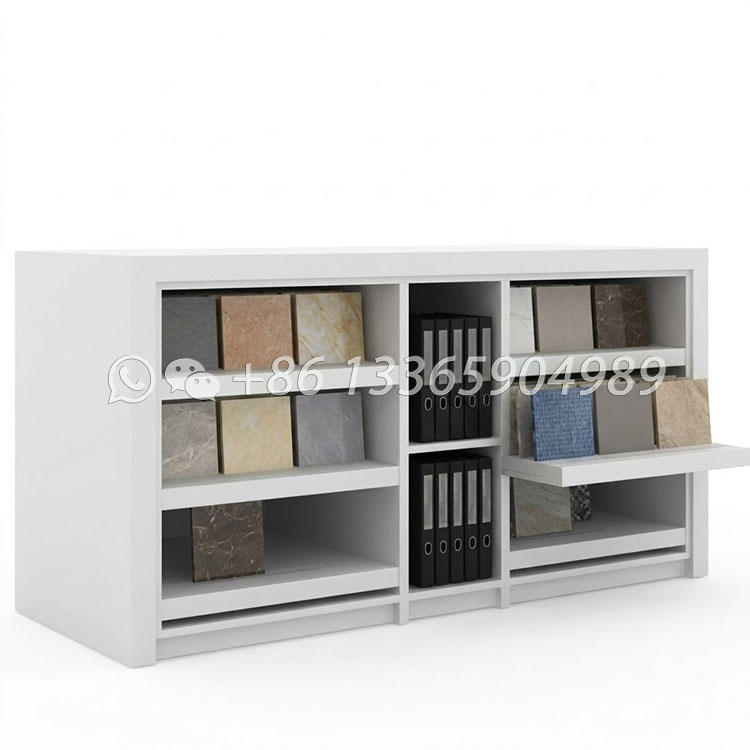 drawer style ceramic tile stone table display stand-cc2037