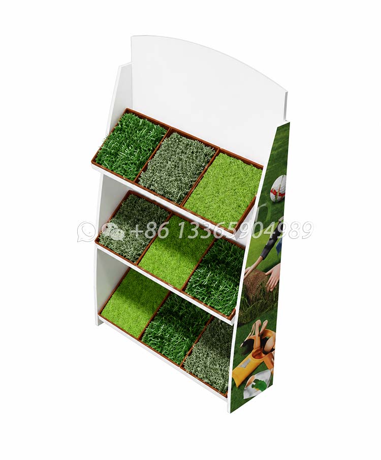 Compact and stylish synthetic grass display stands for events-SZP006