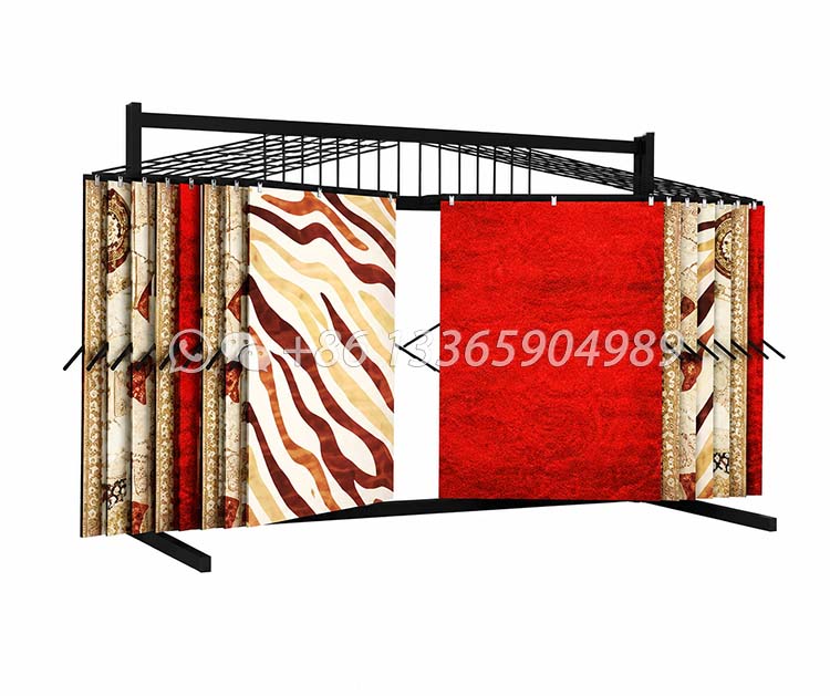 turn page carpet sample showroom display shelf-cf2002