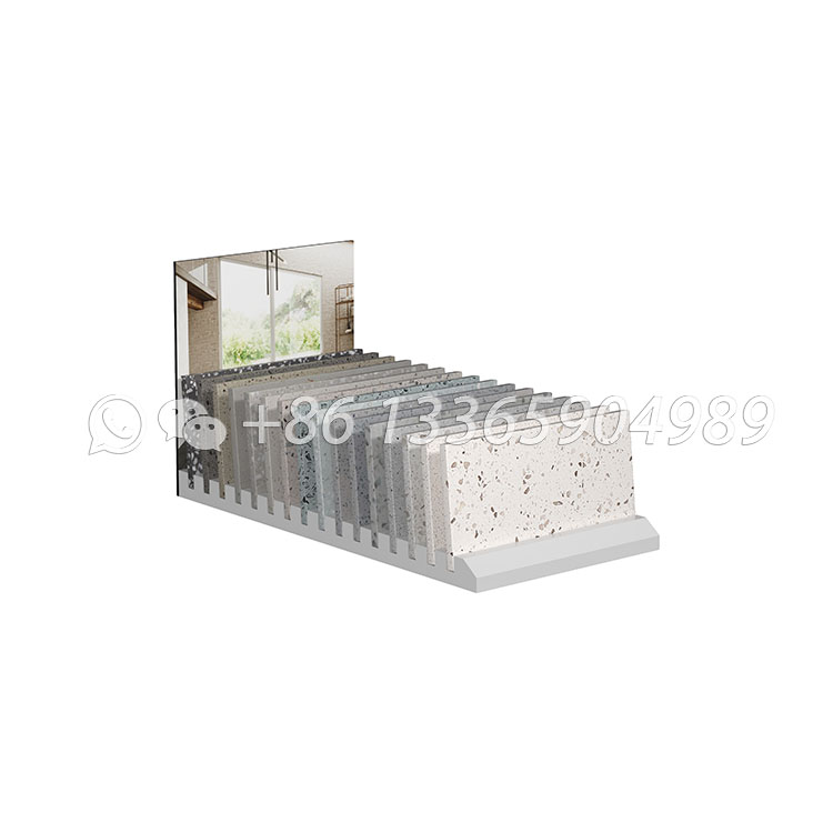 showroom stone marble plate display rack table frame online buy srt032