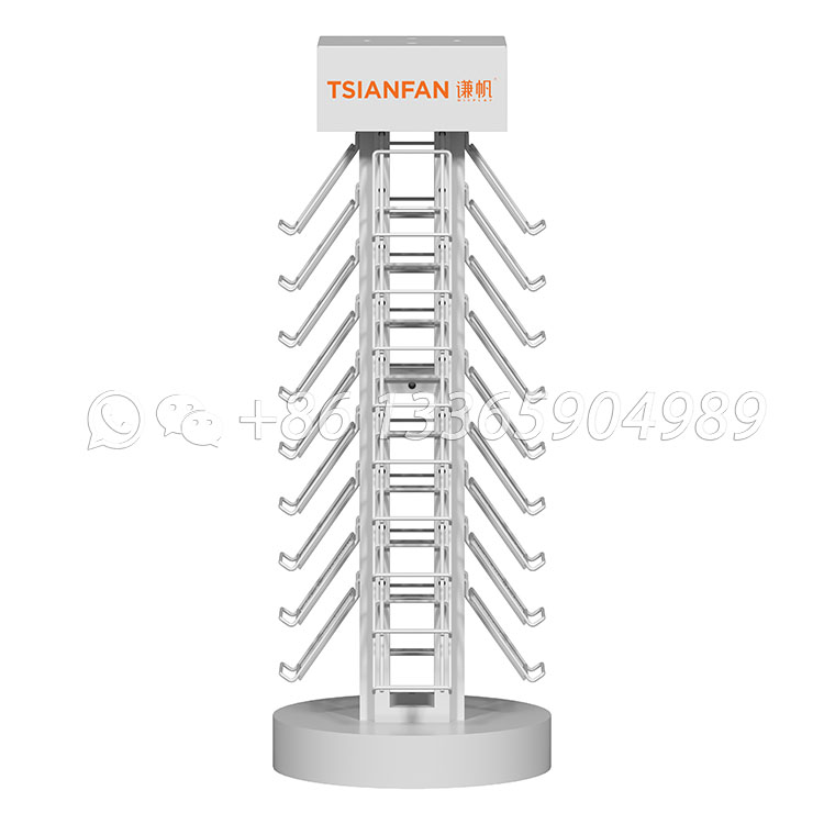 2026New design logo printing marble stone natural stone sample rotating display stand srt3014 - Image 3