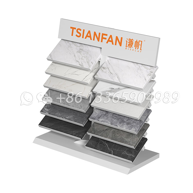 Durable Display Rack Engineered Stone Countertop Display Stand-SRT366