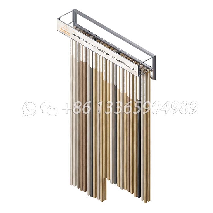 Decorative materials shelf hanging trim sample display racks indoor-ZST004