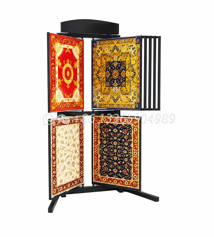 turn page double side carpet display rack-cf2001