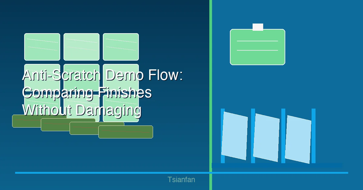 Anti-Scratch Demo Flow: Comparing Finishes Without Damaging