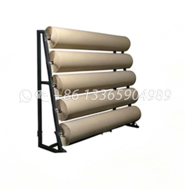 fabric carpet rolls holder stand artificial grass display stand-cj2013