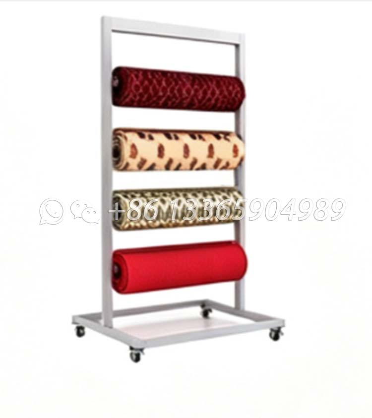 free sample metal display rack,carpet roll display racks-cj2012