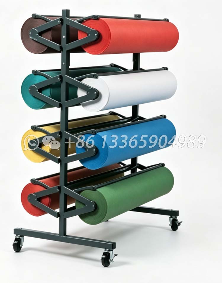 floor metal rolling display stand, rug roll display stand-cj2014