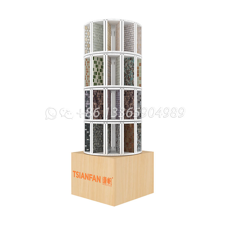 Rotating Cylinder Mosaic Display Rack-ML028