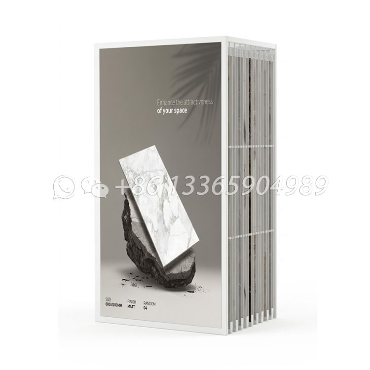 Tile Sliding Display Stand Custom Ceramic Sample Racks