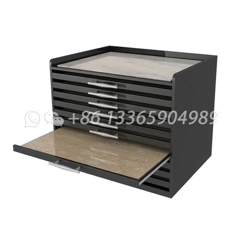 single porcelain tile display stand drawer cabinet cc902