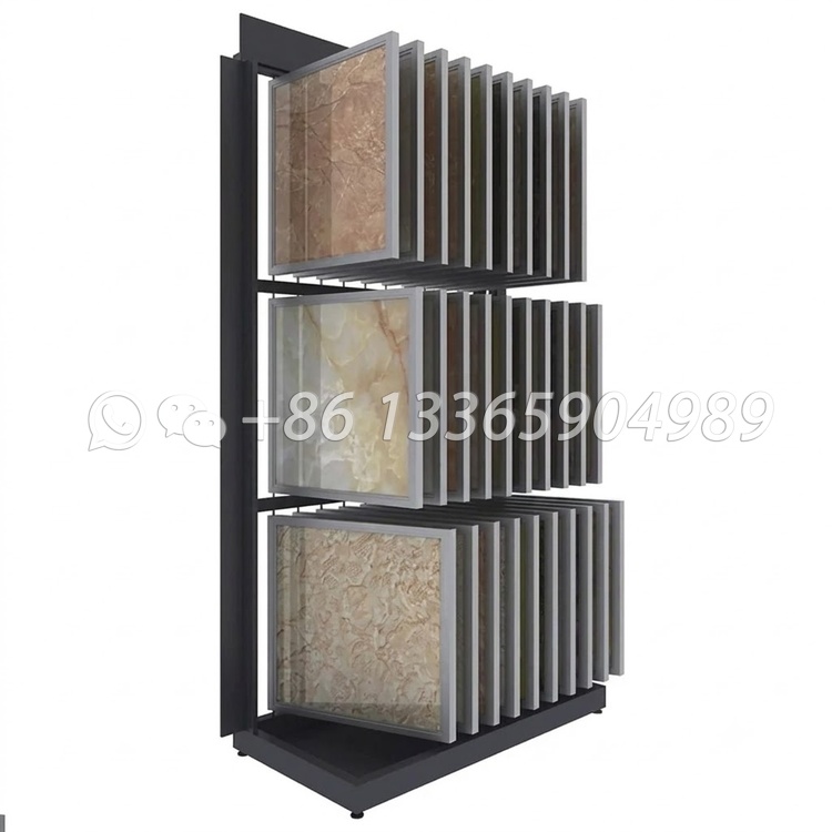 ceramic tiles wing display racks showroom display stand-CF010
