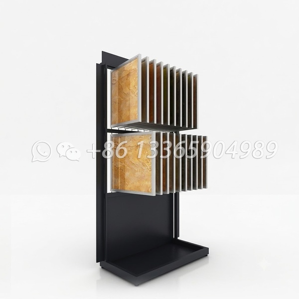 600*600mm double ceramic tile simple display rack,book displays-cf2022