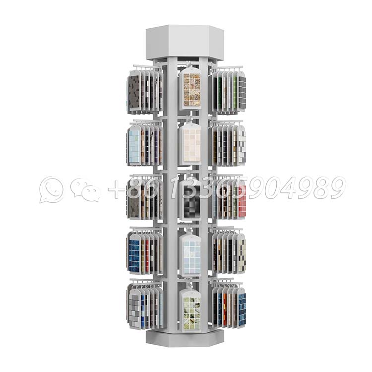 Rotating Vertical Mosaic Tile Display Stand-ML106
