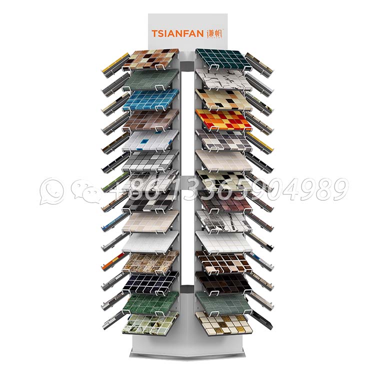 Double-sided Tilt Mosaic Rotating Display Rack-ML994 - Image 4