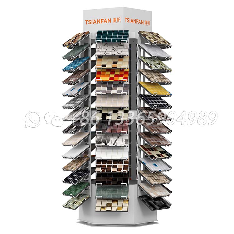 Double-sided Tilt Mosaic Rotating Display Rack-ML994 - Image 3