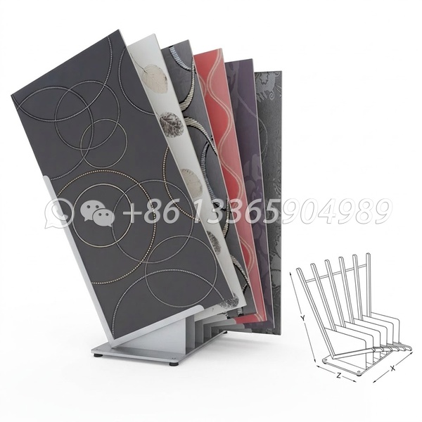 floors tile mdf sample board display stand-ps2052