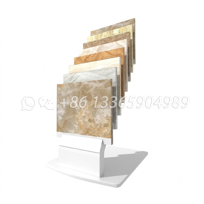 new ceramic tile 600 800 line sample display rack stone wood display floor display rack promotion-srl144