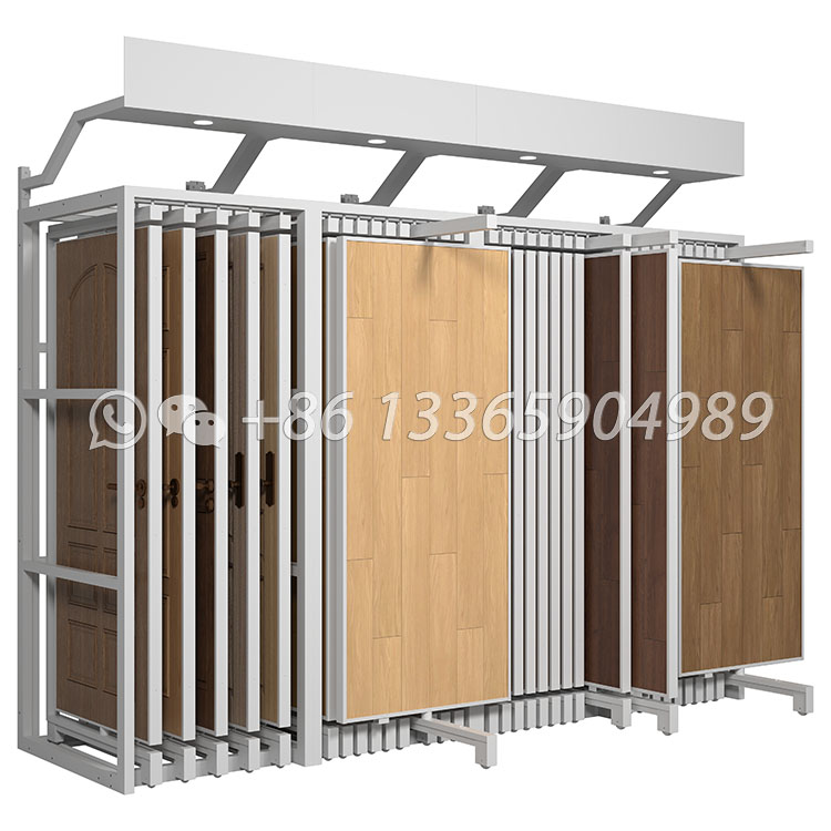 Premium Wood Floor Display Rack Space-Saving Combination Unit-WZ915