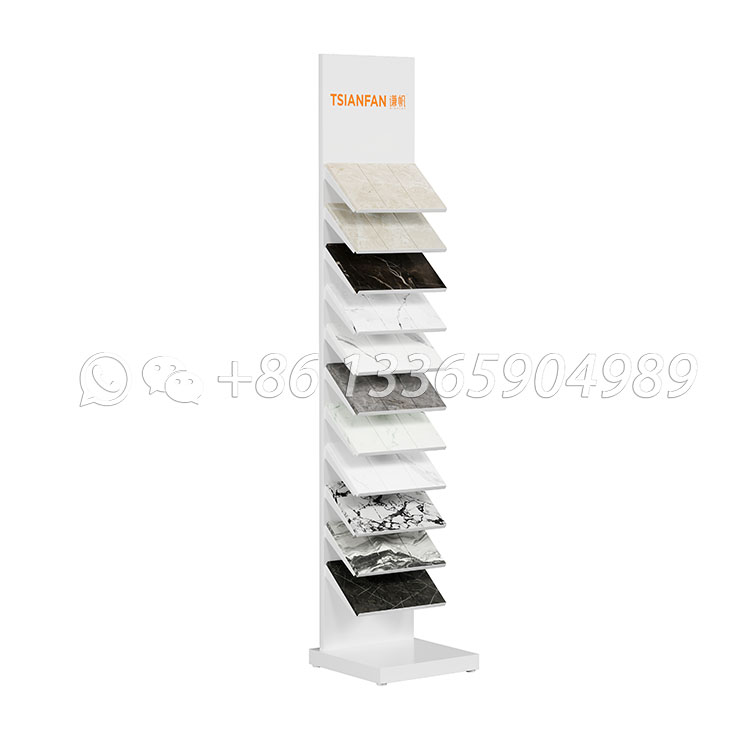 Artificial stone display rack metal display rack for exhibition hall-SRL087