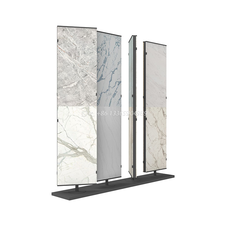 ceramic tiles rotating display stand stone floor rack