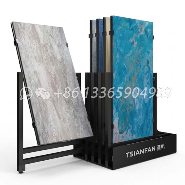 vertical ceramic tile sliding display rack-CT611