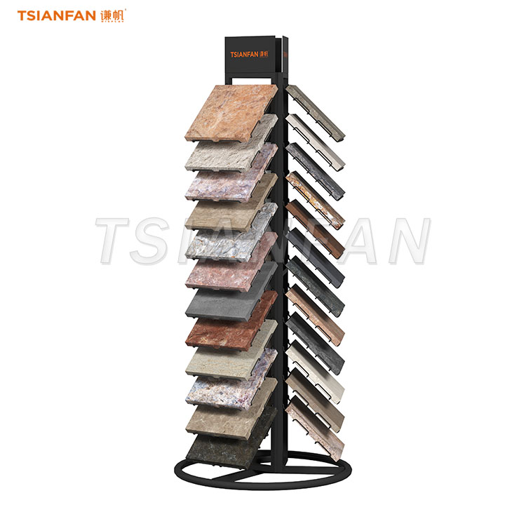 SW358-garden stone display stand porcelain tile display