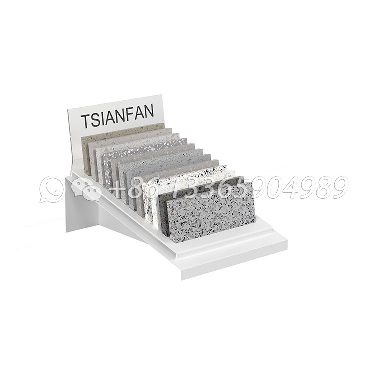 porcelain tile display stone desktop display stand rack-SRT099