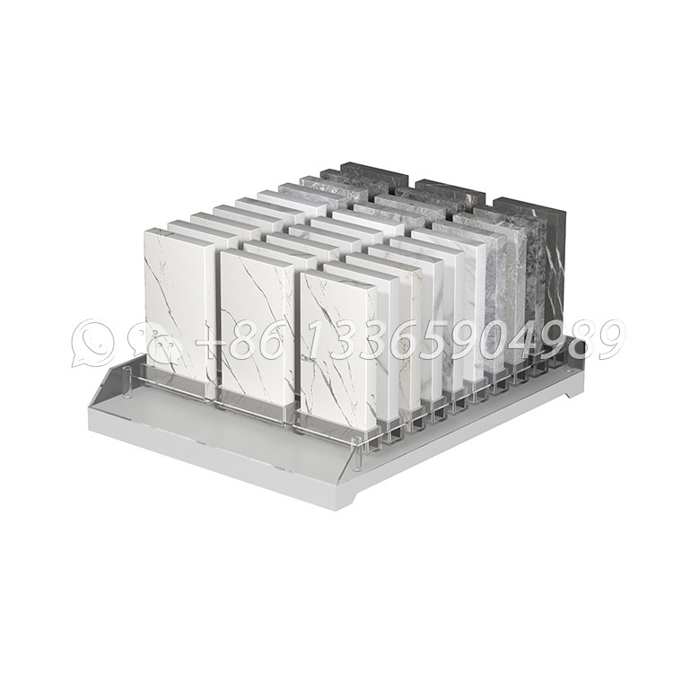 Artificial stone quartz stone tabletop display stand-srt303