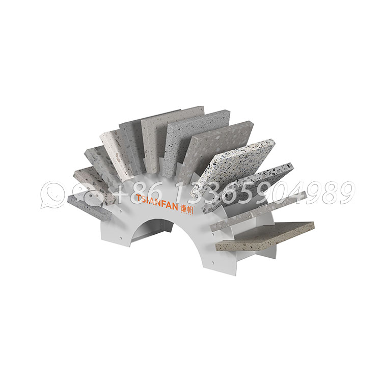 semicircular countertop display rack small stone display stand-SRT206