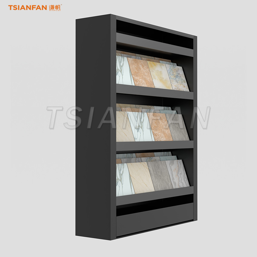 CC028-porcelain tile displays Floor-standing display cabinet interior design