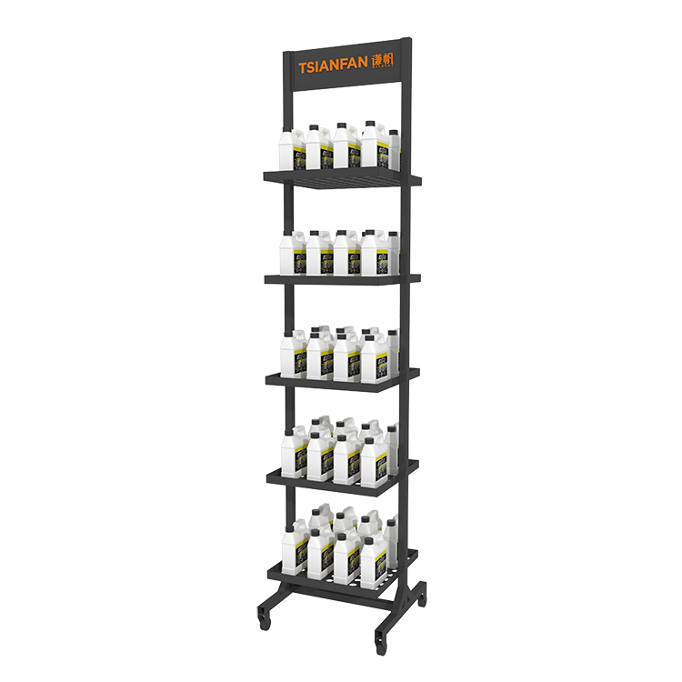 retail store bottle display rack-qt003