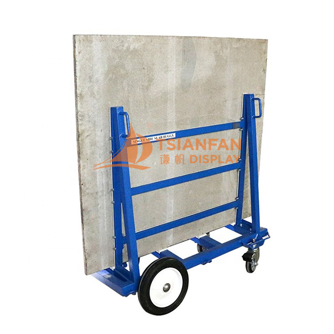 single side granite steel a-frame transport racks