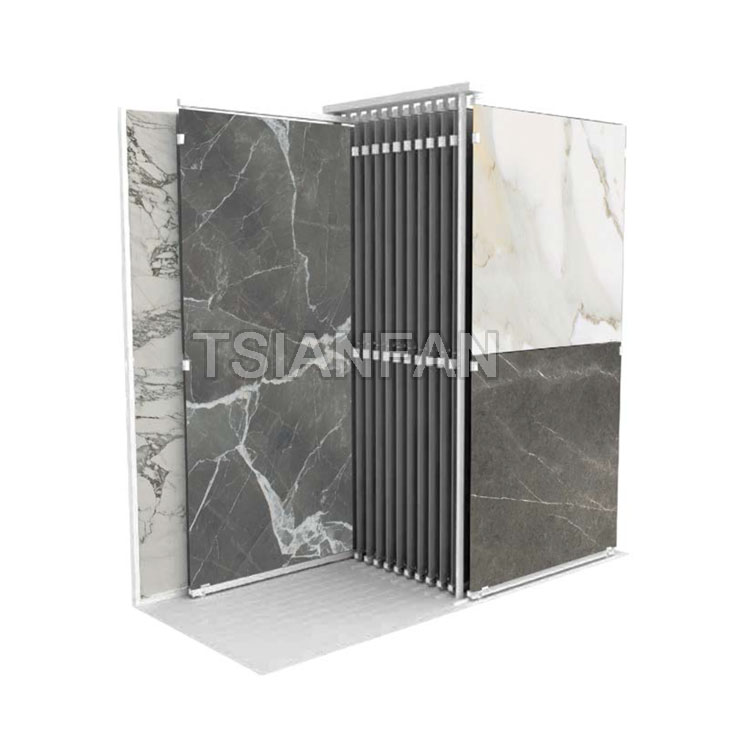 sintered stone sample sliding display stand-st011