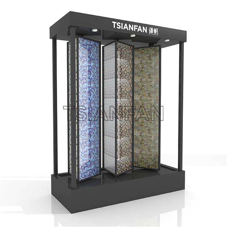 rotating mosaic tile showroom display stand MZ2056
