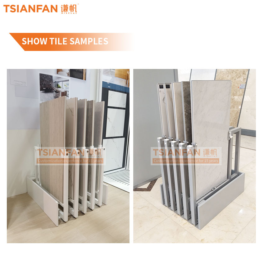 Lager Board Stone Floor Tile Sample Display Stand Shelf Frame