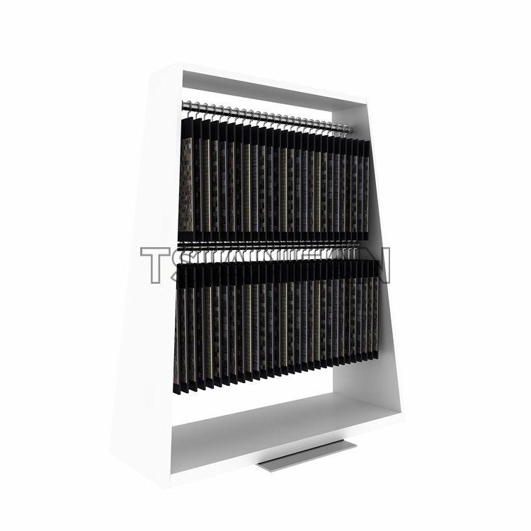 Mosaic fashion custom display rack trapezoidal display cabinet-ML044