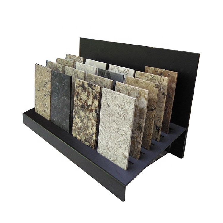 Nartural Stone Tile Small Size Sample Acrylic Tabletop Display Rack