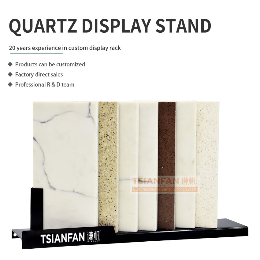 Shops new desgin Customize Quartz tile stone sample  Countertop stand