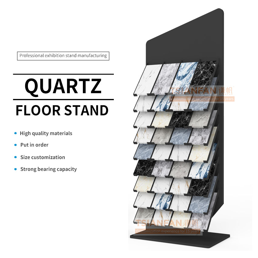 2023 New design marble Quartz-based granite samples tile slate stones display stand display frame