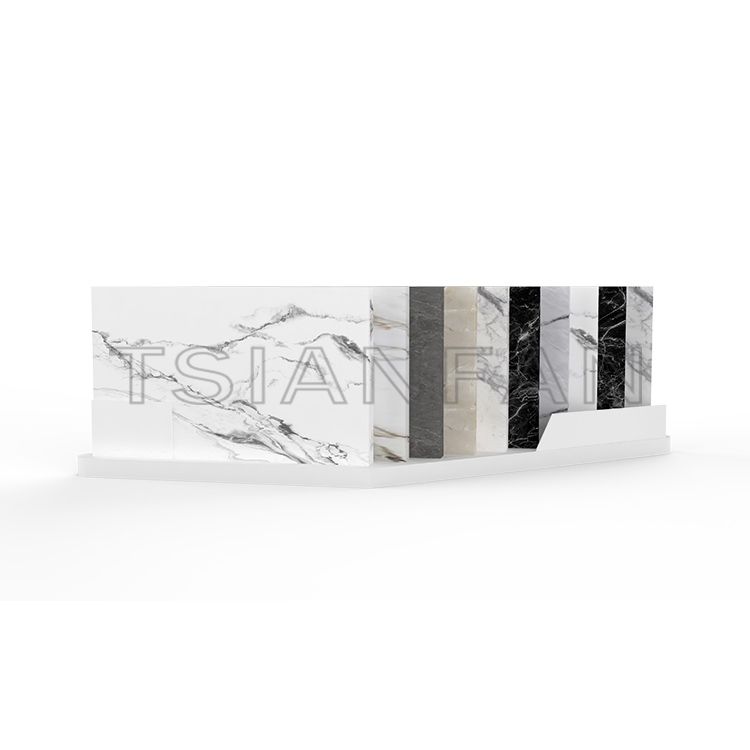 Qranite marble quartz tile stone sample countertop display rack srt712