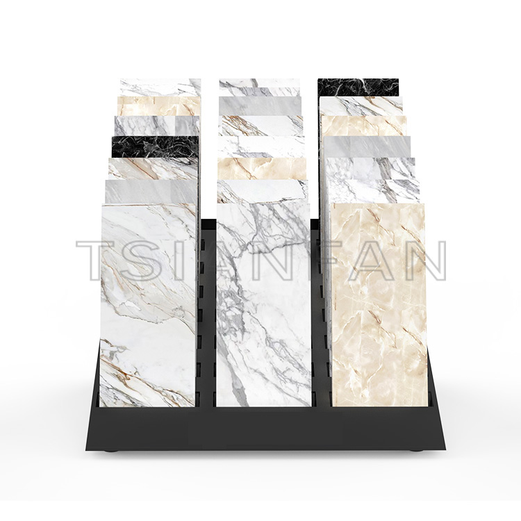 New design marble tile table top display shelf-SRT845