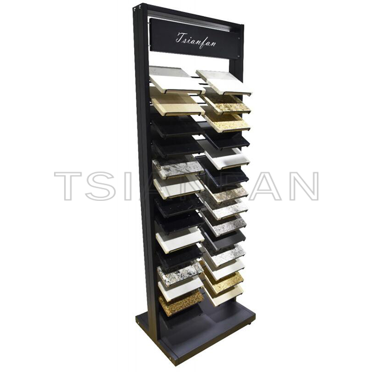 Floor Display Rack Quartz Stone Metal Display Rack Supplier Display-SRL123