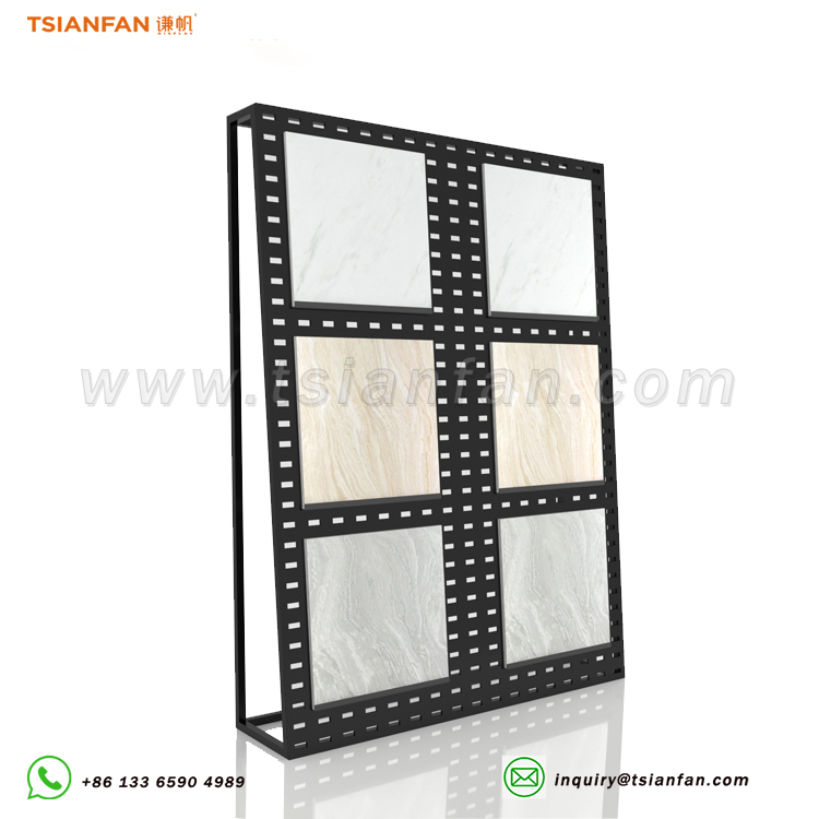 Slope type quartz stone sample floor display stand-SG104