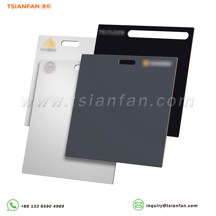 MDF display board black and white portable board tile sample display board