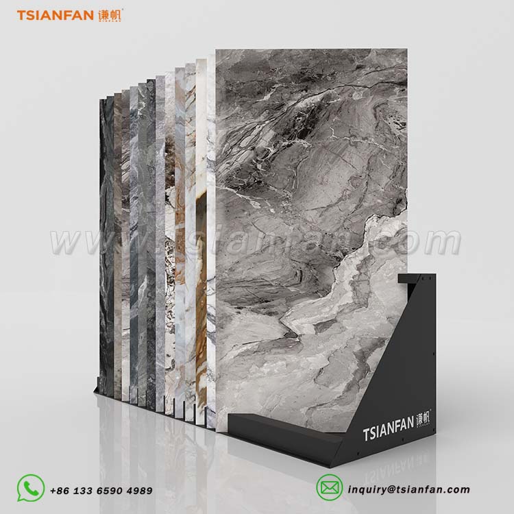 stone product display rack quartz sample display ideas-CE990Z