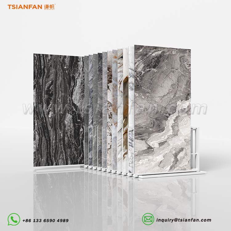 sliding tile display rack tile displays for showrooms-CT602