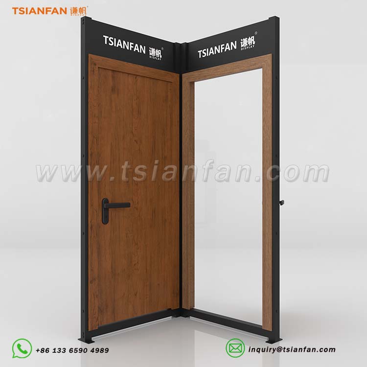 wooden door display stand custom door displays-KK140