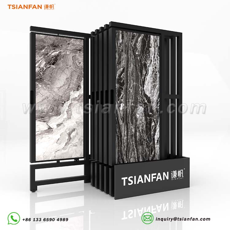 tile showroom sliding displays porcelain tile display-CT608