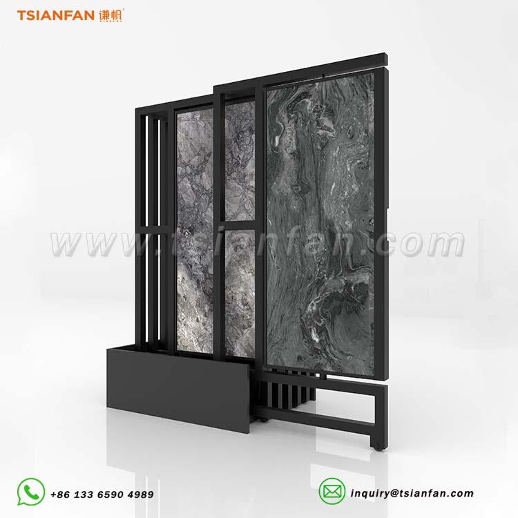 tile showroom sliding displays porcelain tile display-CT608